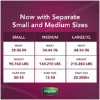 Depend Silhouette Incontinence and Postpartum Underwear for Women, Maximum Absorbency, Disposable, Medium, Pink/Black/Teal/Berry, 4 Count