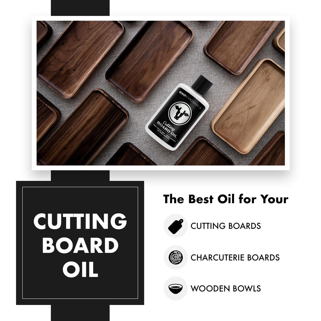 RMP Finishes Cutting Board Oil for Wood Butcher Block, Charcuterie, Food Grade Finish, 8oz