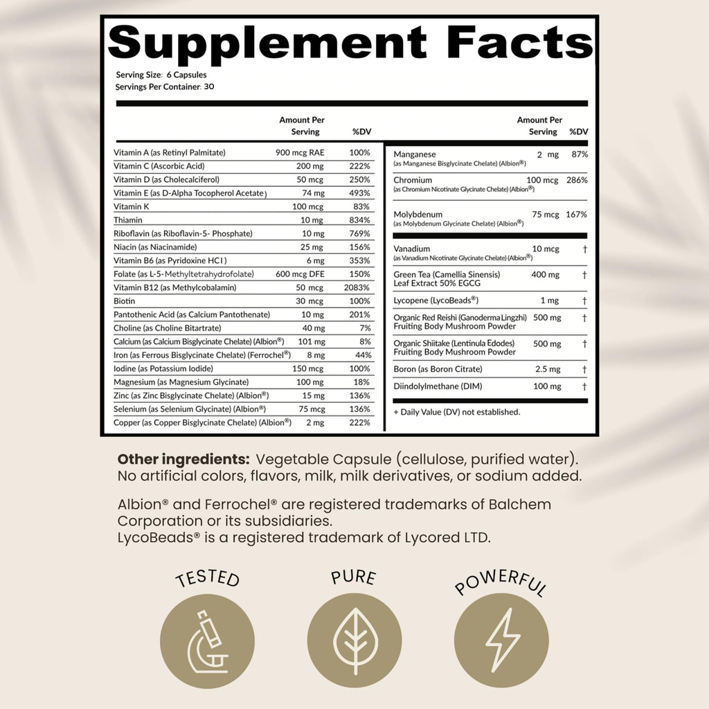 HPD Rx ONE Immunity Boost Multivitamin | Supplements for Women and Men | Advanced Immunity Defense Support | Helps Immune Response | 2-Month Supply, 360 Capsules, Pack of 2