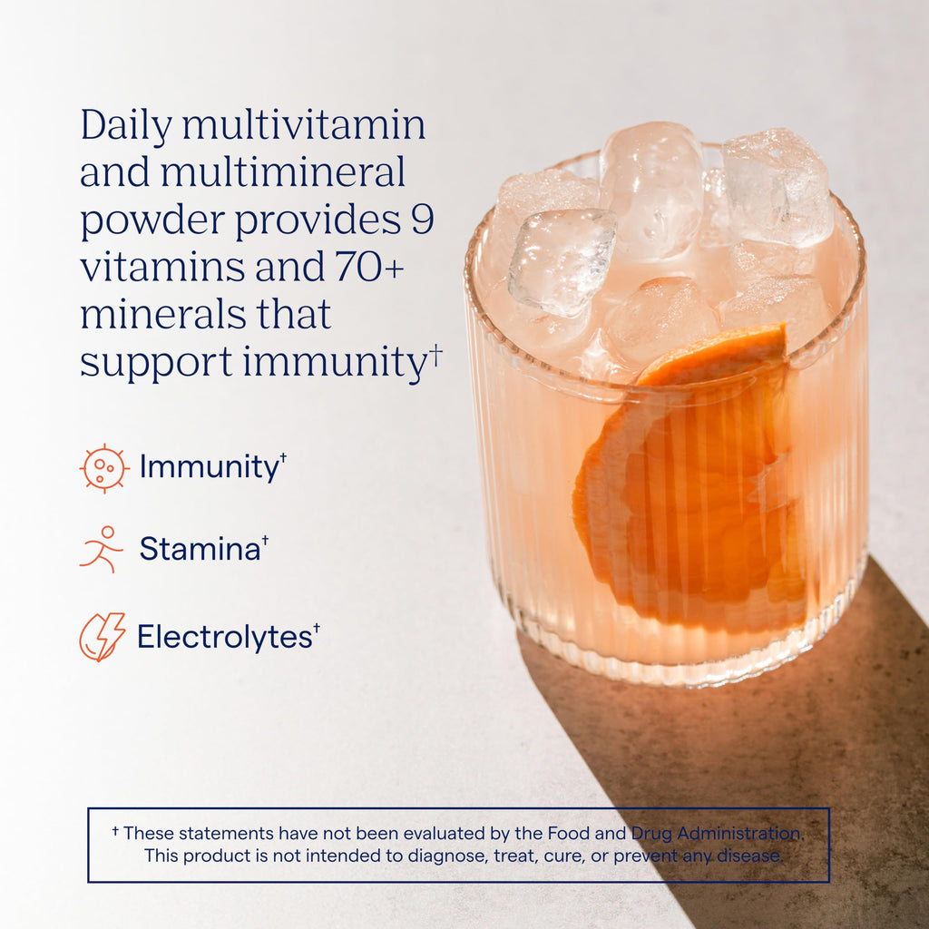 Trace Minerals Power Pak Plus Immunity - Hydration Support Supplement Aids Endurance - Mineral Absorption Supplement Aids Immune Health & Muscle Recovery - Grapefruit, 30 Packets
