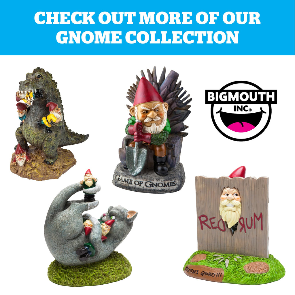 BigMouth Inc Orange Overlord Wall Building Presidential Garden Gnomes Outdoor Statues, Funny Garden Gnome Outdoor Statues for Decor