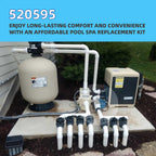 Black 520595 Union Replacement Kit Compatible with Pentair IntelliChlor&Ichlor Salt Chlorinator, Salt Cell Union Connector Kit for IC20 IC40 IC60 IC80 Pool/Spa Sanitizer and Automation Control Systems