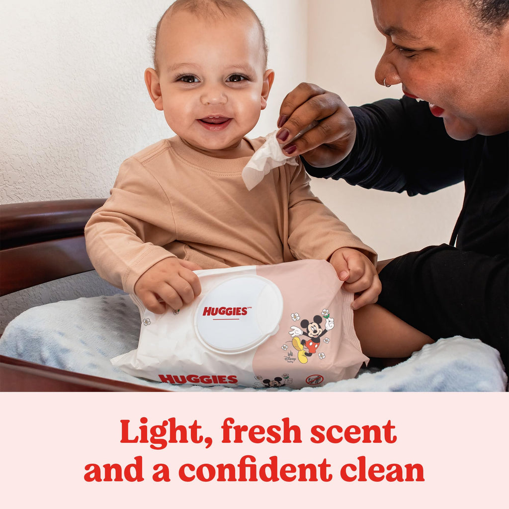 Huggies Simply Clean Fresh Scent Baby Wipes, 1 Flip-Top Pack (64 Wipes Total), Packaging May Vary