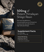 Manna Vitality Shilajit Resin Sachets | 500mg Himalayan Shilajit | 88% Fulvic Acid | Energy, Stamina, Mental Clarity, Hormonal Health & Vitality | 30 Count