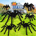 Halloween Decorations Outdoor Large Spiders: 6 Pack Spiders Halloween Decor