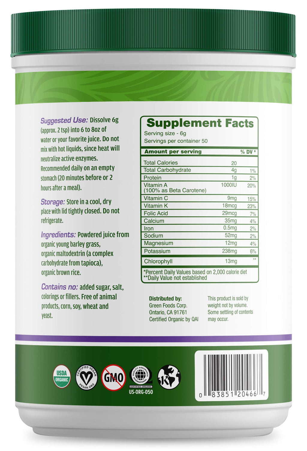 Green Foods Green Magma, 10.6 Ounce