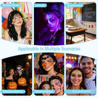 Pintada 42 Color Face Painting Kit for Kids - Non Toxic Water Activated Face Paint Palette With Stencils, Brush, Sponges, Book. For Carnival, Halloween, Costume Makeup and Festivals & Events