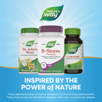 Nature's Way B-Stress Formula, Supports Cellular Energy & Nerve Function*, with Vitamins C, B12, Vitamin B6 & More, Gluten Free, 100 Vegan Capsules (Packaging May Vary)