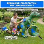 Extra Large Pool Patch Repair Kit, 4ft x 2.8ft TPU Heavy Duty Vinyl Pool Liner Patch for Above Ground Pools Underwater Self-Adhesive Inflatable Floats Bounce Houses Tents Air Mattress Blue