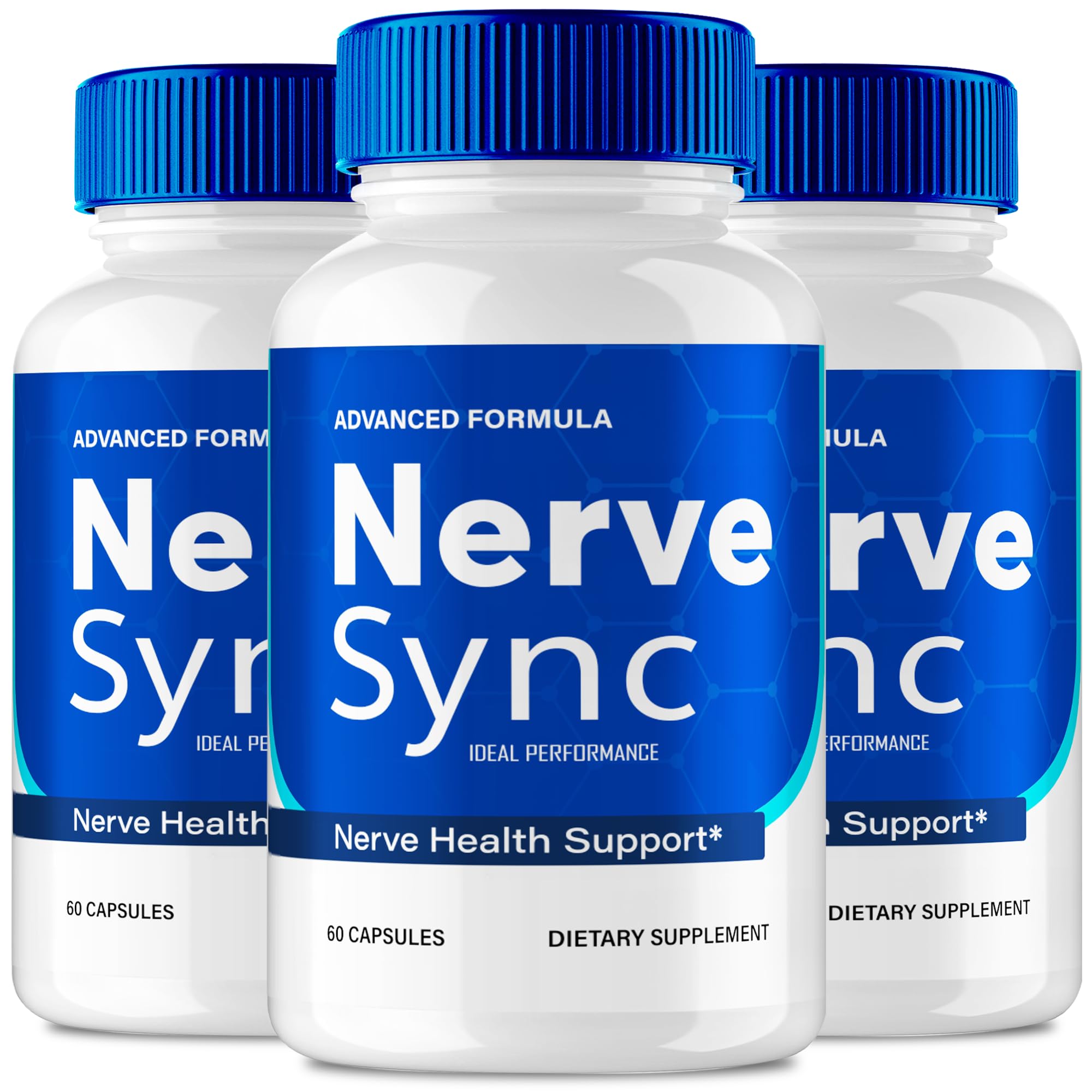 Nerve Sync Capsules, Official Nerve Sync Advanced Nerve Health Supplement Pills - Maximum Strength, All Natural Healthy Circulation & Stable Levels, NerveSync Support Reviews (3 Pack)