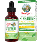 MaryRuth's L Theanine 200mg Liquid Drops | Mood Support for Adults & Kids | Focus Supplement | Natural Sleep Support | Vegan | Non-GMO | Gluten Free | 30 Servings