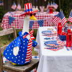 ComfyKit 1 Set 4th of July Porch Goose Outfit for 23 Inch Goose Statues