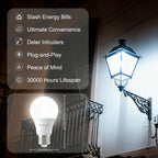 Boxlood Dusk to Dawn LED Outdoor Light Bulb, 12W Supper Bright A19 Dusk to Dawn Light Bulbs, Auto on/Off Photocell Automatic for Indoor Outdoor, 6000K, 6 Pack