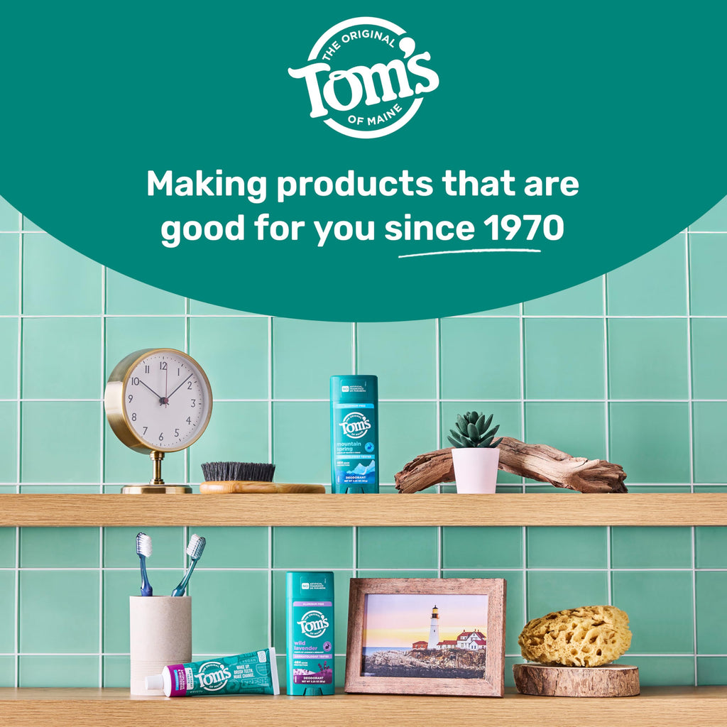Tom's of Maine Rapid Relief Plus Sensitive Teeth Toothpaste, Fluoride Free, Gentle Mint, 4.5 Oz, 3 Pack, Clinically Proven Enamel Safe, Builds Arginine and Calcium Shield Around Teeth