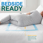 Medpride Disposable Underpads 17'' x 24'' (100-Count) Incontinence Pads, Bed Covers, Puppy Training | Thick, Super Absorbent Protection for Kids, Adults, Elderly | Liquid, Urine, Accidents