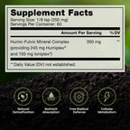 Pure Therapro Rx EarthMend Trace Mineral Powder for Women & Men, Fulvic Acid & Humic Acid Mineral Supplement, Ionic Trace Minerals Complex, Fulvic Humic Blend, Unflavored, 60 Servings