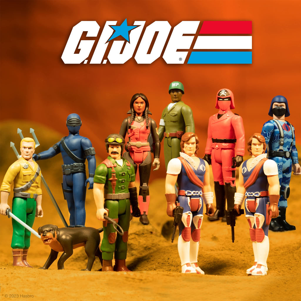 Super7 G.I. Joe Red - 3.75" G.I. Joe Action Figure with Accessories Classic Cartoon Collectibles and Retro Toys