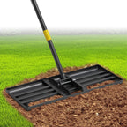 Lawn Leveling Rake 30"x10" for Lawn Care - 72" Extendable Stainless Steel Handle with Ergonomic Grip | Professional Grass Leveling Tool for Golf Courses, Soccer Fields, Backyard Turf Maintenance