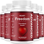 (5 Pack) Heart Freedom - Heart Freedom Capsules, Official HeartFreedom Pills All Natural Ingredients - Maximum Strength, Premium Advanced Formula Support Health & Wellness, 300 Capsules for 5 Months