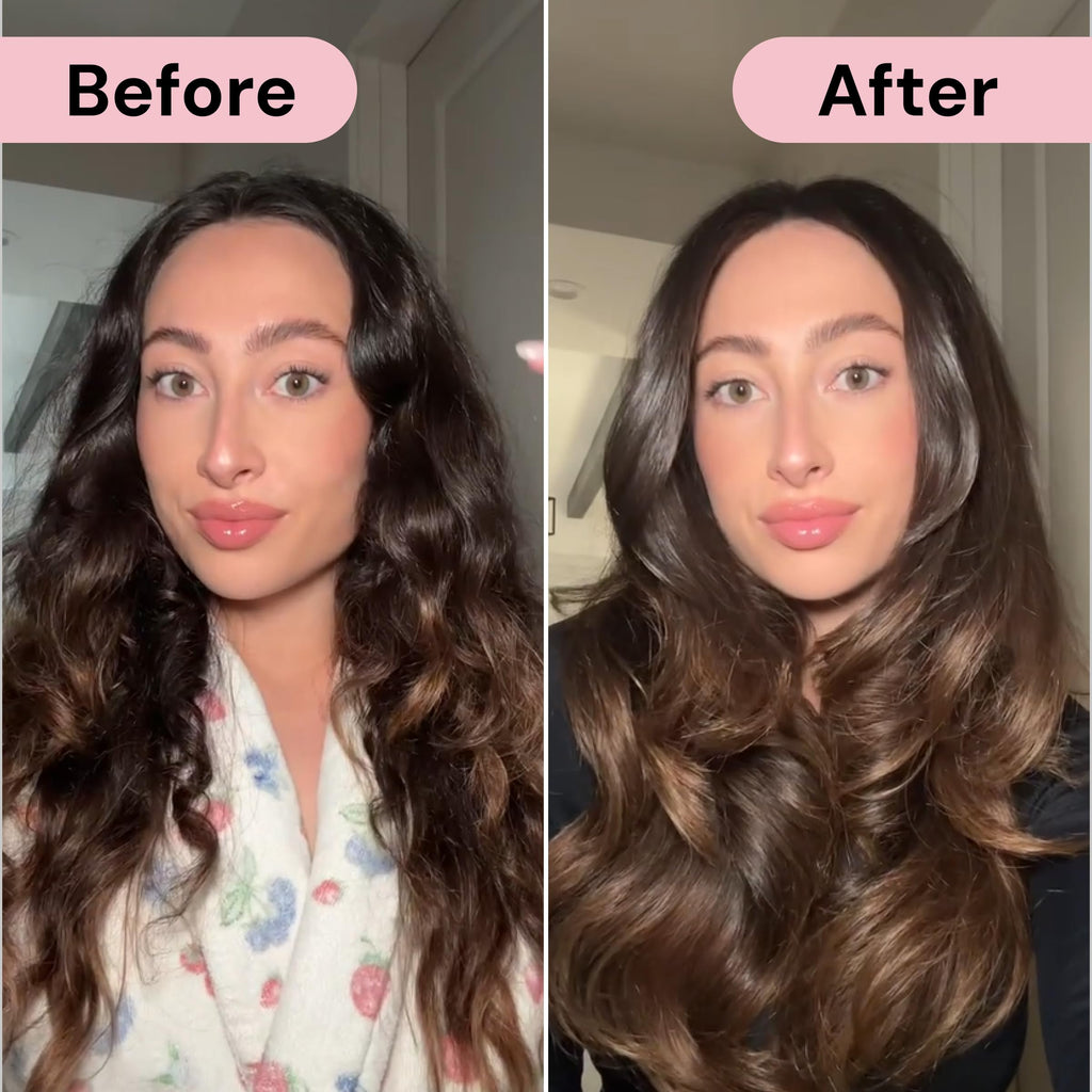 L'ANGE HAIR Glass Hair Heat Protectant Spray | Anti-Frizz Blow Dry Mist | Long Lasting Hold & Shine | Humidity Protection | Thermal Heat Protection Spray | Lightweight Blow Out Primer, 5 fl oz Bottle
