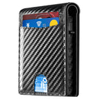 2026 Wallet for Men - RFID Blocking Slim Minimalist Wallet, Carbon Fiber