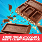 MrBeast Feastables Milk Chocolate Crunch Bar, King Size, 10 Count