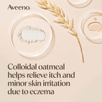Aveeno Eczema Therapy Daily Moisturizing Body Cream for Sensitive Skin, Soothing Eczema Cream for Dry & Itchy Skin Relief, Colloidal Oatmeal & Ceramide, Steroid- & Fragrance-Free, 12 Oz