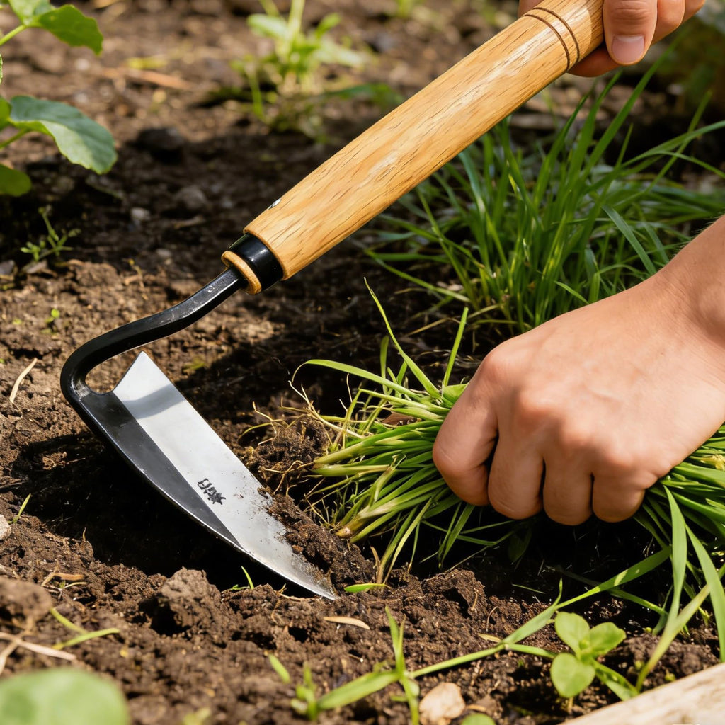 Elegital Kana Hoe 217 Japanese Garden Hand Hoe Sickle (Left-Handed)