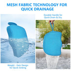 REEZEIVI Hot Tub Booster Seat for Adults,5 Inch Thick SPA Cushion,Weighted Hot Tub Cushion with Non-Slip Bottom,Quick Dry Spa seat,Washable 3D Mesh,Inflatable Hot Tub,Pool, Bathtub (Bue)