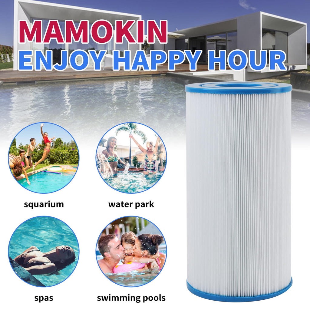 Mamokin C-4335 Spa Filter Replaces Pleatco PRB35-IN, Guardian 409-219, Filbur FC-2385, Unicel C-4335, 03FIL1300, 17-2482, 25393, 303557, 817-3501, R173431, 35 sq.ft, Hot Tub Filter 2 Pack