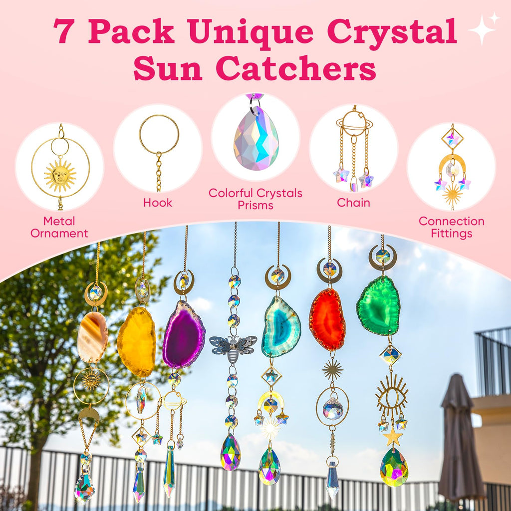 BlumWay Suncatcher Kit, DIY Sun Catcher Craft Kits for Adults, 168 PCS