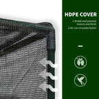 Outsunny 8' x 4' x 6' Crop Cage with Zippered Doors Vegetable Garden, Black