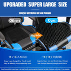 Helishy Gel Seat Cushion for Long Sitting Pressure Relief (Super Large&Thick) - Wheelchair Cushion for Pressure Sores, Coccyx, Sciatica, Back Pain Relief - Non-Slip Butt Pillow for Office, Home, Car