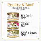 Purina Fancy Feast Classic Pate Wet Cat Food, 3 oz Cans, 30-Pack