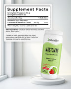 NaturalSlim MagicMag Magnesium Citrate Powder Drink for Relaxation, Stress, Constipation, Better Rest & Digestive Health, Magnesium Supplement for Women and Men, Strawberry & Lime Flavored 8oz