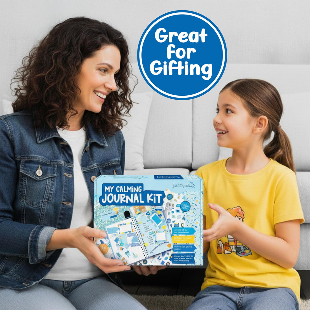 jackinthebox Calming Journal Kit for Girls Ages 8-12, 242 pcs, Scrapbooking Journal Set for Teen & Tween Girls,10 Fun Gratitude Exercises, Journal Art & Craft Kit, Ideal Gift for Girls 8 9 10 11 12