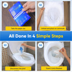 Traletry Toilet Seat Covers Disposable Flushable Travel Pack of 200, XL Biodegradable Paper Toilet Seat Covers for Adults & Kids, Public Restroom, Airplane & Camping Travel Essentials