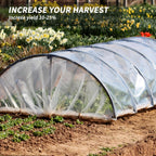 Laapee Greenhouse Plastic Sheeting 8' x 25' 6 Mil, Clear UV Resistant Heavy Duty Polyethylene Film, Thick Greenhouse Cover for Garden, Farm, Agriculture