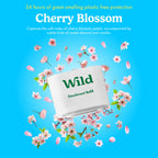 Wild Aluminum Free Refillable Deodorant Variety Pack for Men & Women - 98% Natural Ingredients - Includes Fresh Cotton & Sea Salt, Cherry Blossom, Coconut & Vanilla Scents - Long Lasting Protection