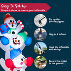 Joiedomi 6 FT Christmas Inflatable Decoration Stacked Snowman with Build-in LEDs Blow Up Inflatables for Xmas Party, Home Indoor Outdoor Christmas D��cor Yard Garden Lawn Winter Holiday Supplies D��cor