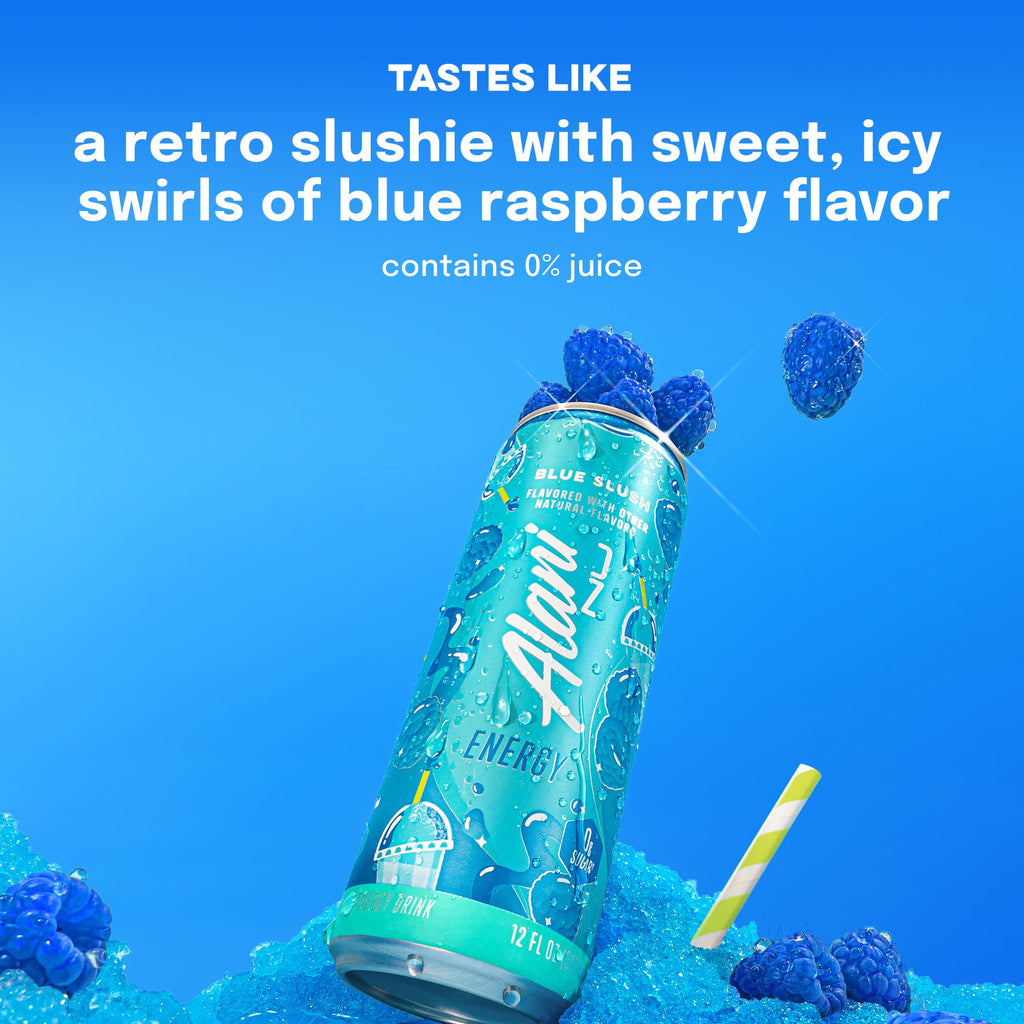 Alani Nu Blue Slush Sugar Free Energy Drink (Pack of 12)
