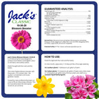 Jack's Classic 10-30-20 Blossom Booster Water-Soluble Fertilizer with Micronutrients for Increasing Color and Quantity of Blooms in Flowering Plants, 10lbs