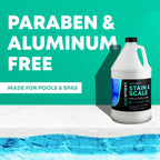 Pool & Hot Tub Stain and Scale Remover - AquaDoc 1 Gallon (128oz) Pool Stain & Scale for Calcium, Iron, Copper & Rust Buildup - Works on Vinyl, Plaster, Fiberglass, Pebble & More