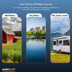 Watersafe The Original Water Testing Kit for Drinking Water, Well and Tap Water, Sensitive Lead in Water Test, Bacteria, Hardness, pH, Nitrates, Easy Instructions, Lab-Accurate Results, 2 Pack