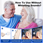 Rechargeable Hearing Aids for Seniors with Noise Cancelling,Hearing Loss Hearing Amplifiers,Digital Hearing Aid,Sound amplifier with Volume Control