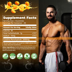Nutravita Creatine Monohydrate Gummies for Men & Women-5g of Creatine Monohydrate per Serving - Sugar Free,Vegan, Orange Flavor, 120 Count