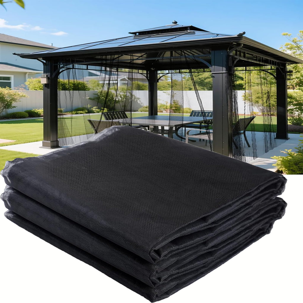 Patio Mosquito Netting, 10x13FT UV Resistant Bug Mesh for Balcony & Plants