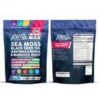 Clean Nutraceuticals Sea Moss Black Seed Oil Ashwagandha Turmeric Bladderwrack Burdock & Vitamin C Vitamin D3 with Elderberry Manuka Dandelion (120 Count (Pack of 1))