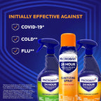 MICROBAN Disinfectant Spray, 24 Hour Sanitizing and Antibacterial Sanitizing Spray, Citrus Scent, 2 Count (15oz Each) (Packaging May Vary)