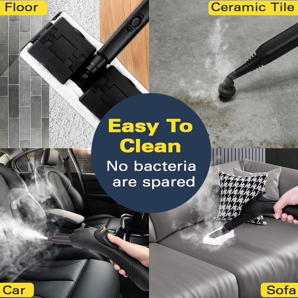 Waitbird Steam Cleaner, Steam Cleaner For Home, Handheld Steamer For Cleaning With 21 Accessories, 248 °F High Temperature, Suitable for Grout, Floor. Sofas, Upholstery, Carpets
